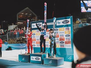 Podium Turnieju Czterech Skoczni