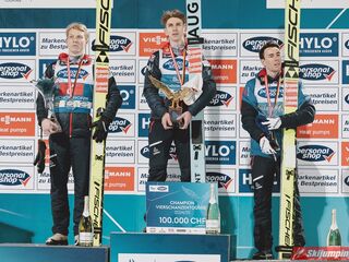 Podium Turnieju Czterech Skoczni 2024/2025