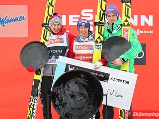 Podium turnieju Raw Air