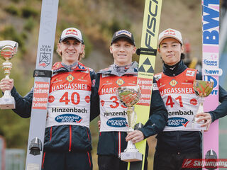 Daniel Tschofenig (AUT), Jan Hoerl (AUT), Ryoyu Kobayashi (JPN)