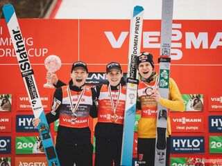 Podium PŚ w lotach 2024/2025