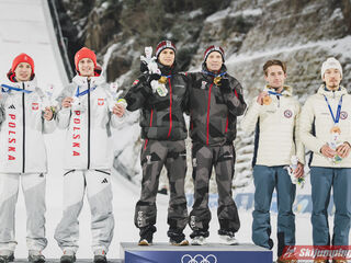 Kacper Tomasiak (POL), Pawel Wasek (POL), Stephan Embacher (AUT), Jan Hoerl (AUT), Kristoffer Eriksen Sundal (NOR), Johann Andre Forfang (NOR)