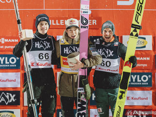 Domen Prevc (SLO), Ryoyu Kobayashi (JPN), Felix Hoffmann (GER)