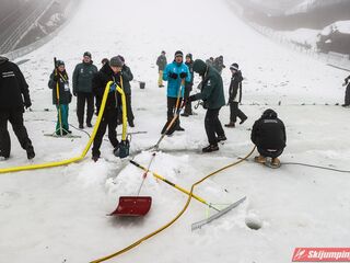Zabiegi na zeskoku skoczni