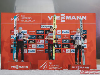 Nika Prevc (SLO), Nozomi Maruyama (JPN), Lisa Eder (AUT)