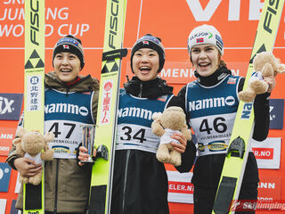 Nozomi Maruyama (JPN), Yuki Ito (JPN), Anna Odine Stroem (NOR)