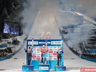 Podium Turnieju Czterech Skoczni