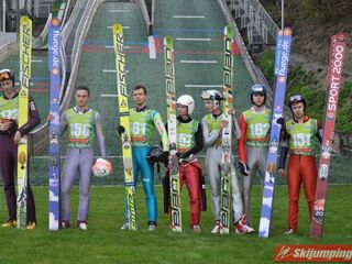Skoczkowie z klubu TKKF Dzikusy Łódź
