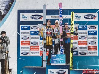 Podium Turnieju Czterech Skoczni