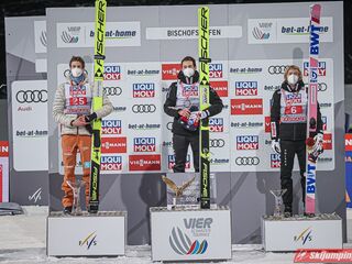 Podium Turnieju Czterech Skoczni