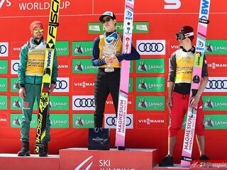 Podium PŚ w lotach 2018/2019