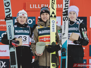 Heidi Dyhre Traaserud (NOR), Nozomi Maruyama (JPN), Nika Prevc (SLO)