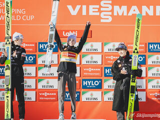 Anna Odine Stroem (NOR), Nika Prevc (SLO), Nozomi Maruyama (JPN)