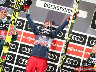 Podium Turnieju Czterech Skoczni 2017/2018