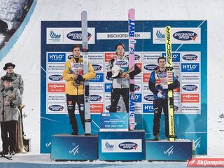 Podium Turnieju Czterech Skoczni