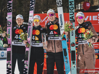 Johann Andre Forfang (NOR), Marius Lindvik (NOR), Robin Pedersen (NOR), Isak Andreas Langmo (NOR)