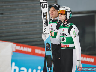 Anze Lanisek (SLO), Domen Prevc (SLO)