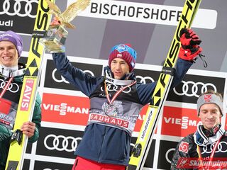 Podium Turnieju Czterech Skoczni 2017/2018