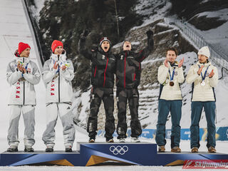 Kacper Tomasiak (POL), Pawel Wasek (POL), Stephan Embacher (AUT), Jan Hoerl (AUT), Kristoffer Eriksen Sundal (NOR), Johann Andre Forfang (NOR)
