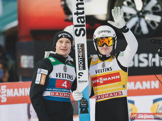 Anze Lanisek (SLO), Domen Prevc (SLO)