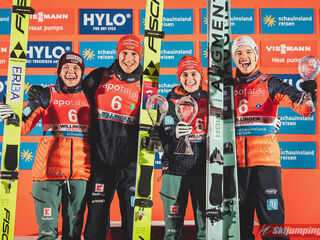 Agnes Reisch (GER), Karl Geiger (GER), Selina Freitag (GER), Philipp Raimund (GER)