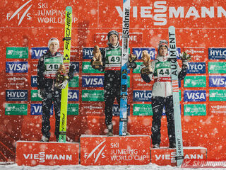 Jan Hoerl (AUT), Anze Lanisek (SLO), Manuel Fettner (AUT)