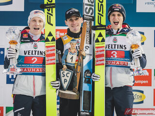 Jan Hoerl (AUT), Domen Prevc (SLO), Stephan Embacher (AUT)