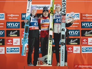 Nika Prevc (SLO), Nozomi Maruyama (JPN), Lisa Eder (AUT)