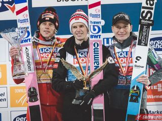 Podium Turnieju Czterech Skoczni