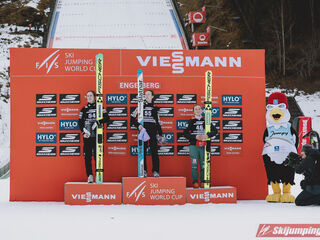 Anna Odine Stroem (NOR), Nika Prevc (SLO), Katharina Schmid (GER)
