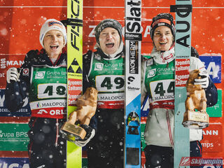 Jan Hoerl (AUT), Anze Lanisek (SLO), Manuel Fettner (AUT)