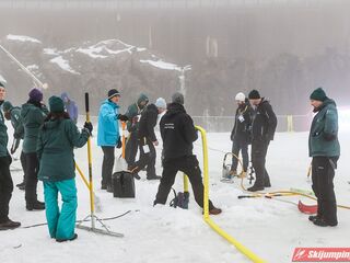 Zabiegi na zeskoku skoczni