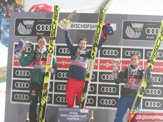Podium Turnieju Czterech Skoczni 2017/2018