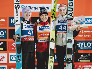 Nika Prevc (SLO), Nozomi Maruyama (JPN), Lisa Eder (AUT)