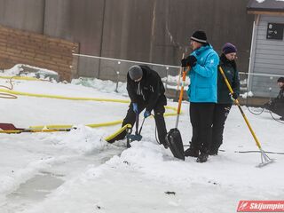 Zabiegi na zeskoku skoczni