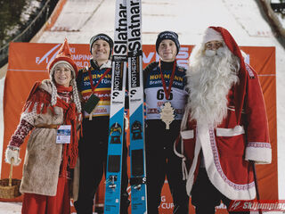 Anze  Lanisek (SLO), Domen Prevc (SLO)