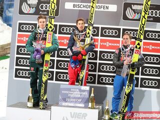 Podium Turnieju Czterech Skoczni 2017/2018