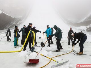Zabiegi na zeskoku skoczni