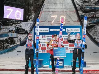 Podium Turnieju Czterech Skoczni