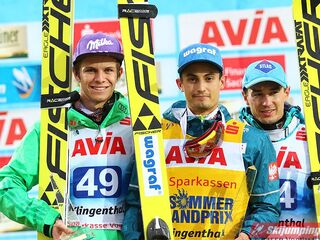 Podium Letniego Grand Prix 2016/2017